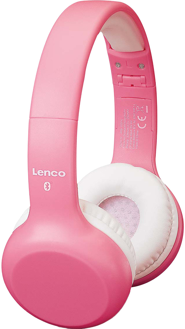 Lenco Hpb 110pk Bluetooth Hovedtelefoner Til Børn   Pink fra Nedis