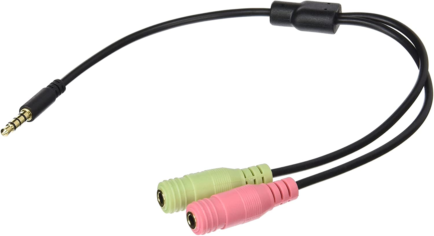 Ca0021   Minijack Headset Adapter Kabel   Sort fra Logilink
