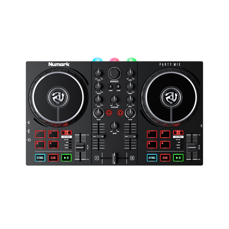 Numark Party Mix Ii   Dj Controller Med Indbygget Diskolys