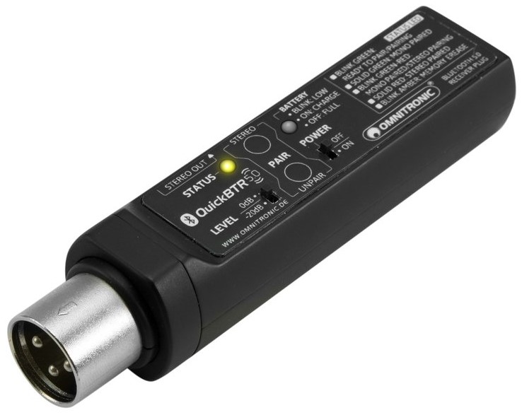 Quickbtr 5.0 R Aptx Bluetooth 5.0 Modtager fra Omnitronic