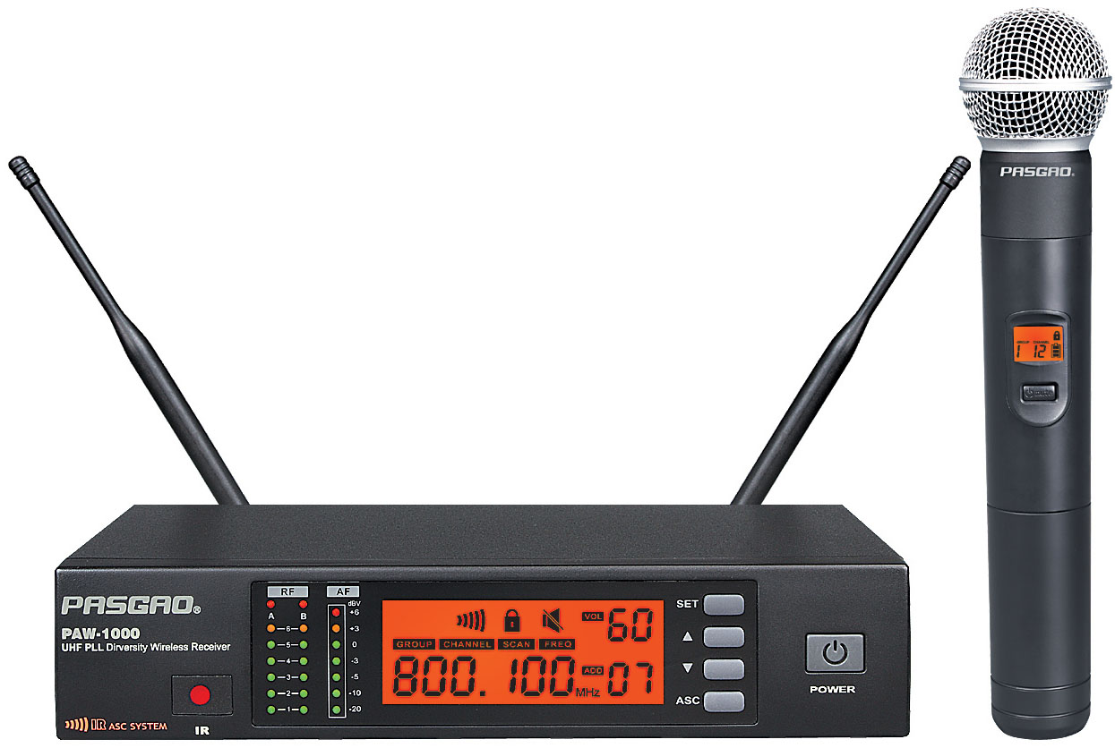 Paw 1000 Pah 1200 (584 607 Mhz) Trådløst Sæt fra Pasgao