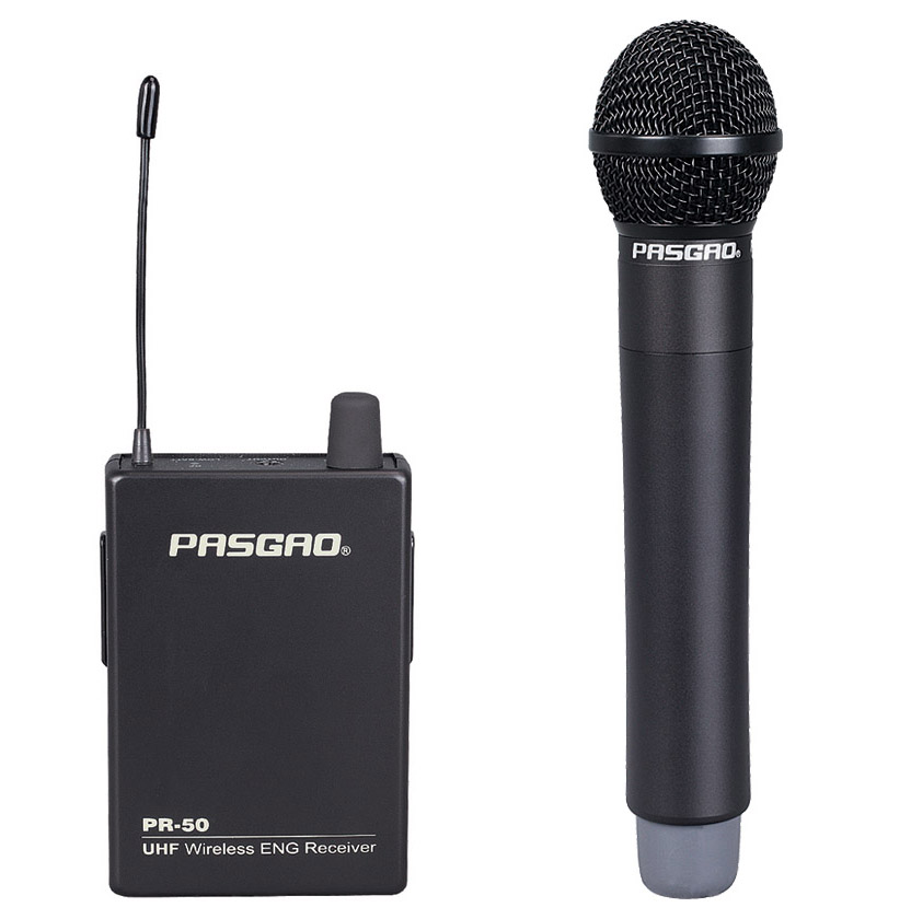 Pr 50r Pah315 Drahtloses Handmikrofon Set fra Pasgao