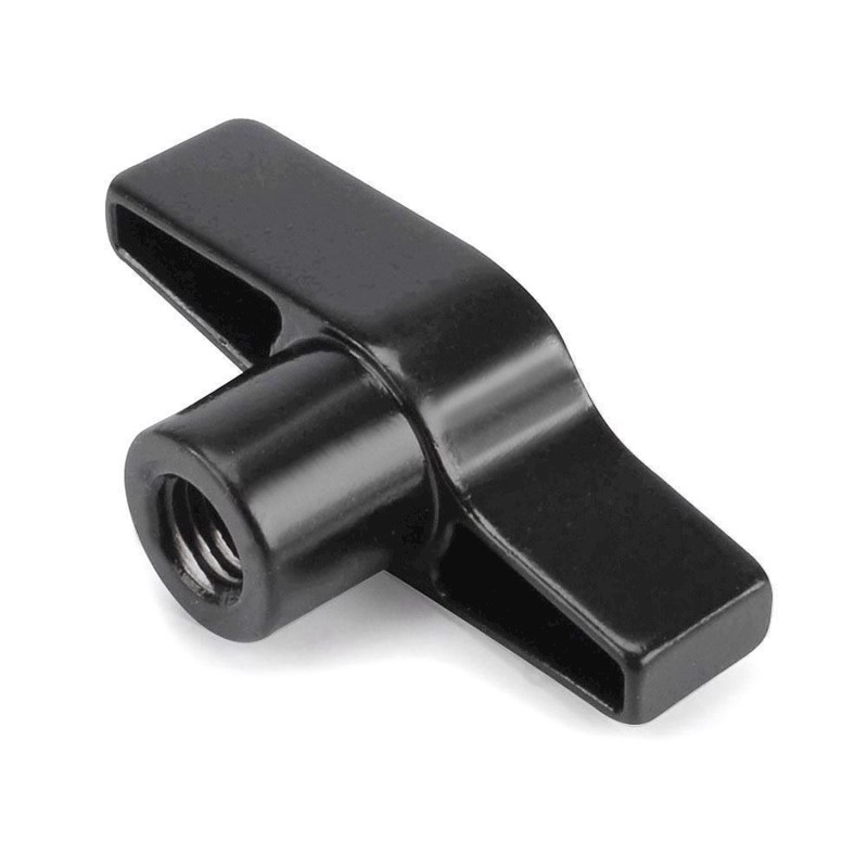 Butterfly Nut Black M12 Thred   Rig 400 200 099 fra Riggatec