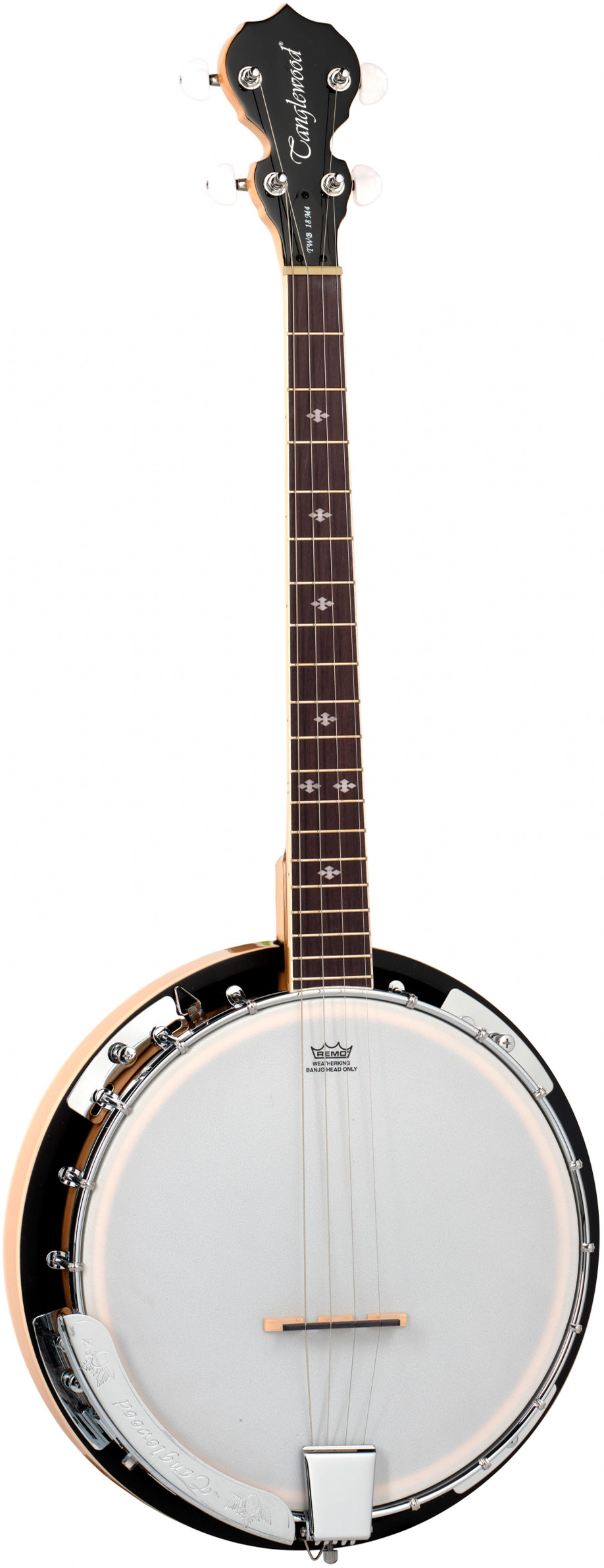 Twb18m4 4 Strenget Banjo Med Remo Skind fra Tanglewood