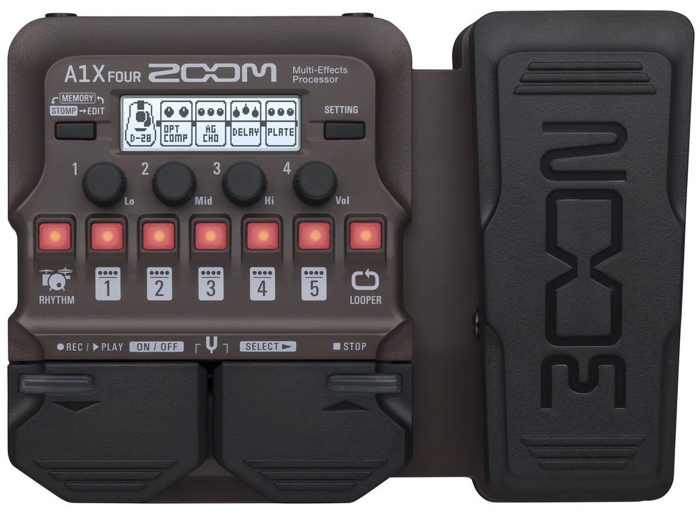 A1x Four Akustisk Multi Effekt Pedal fra Zoom