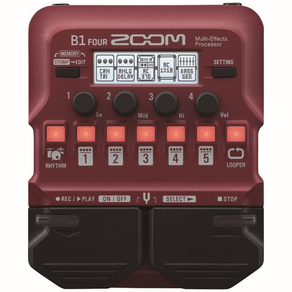 B1 Four Multi Effekt Pedal   Bas fra Zoom