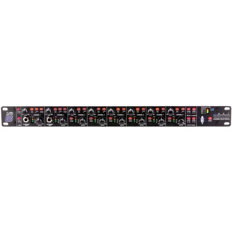 Art 8 Kanals Mikrofon Preamp Adat I O fra Art Proaudio