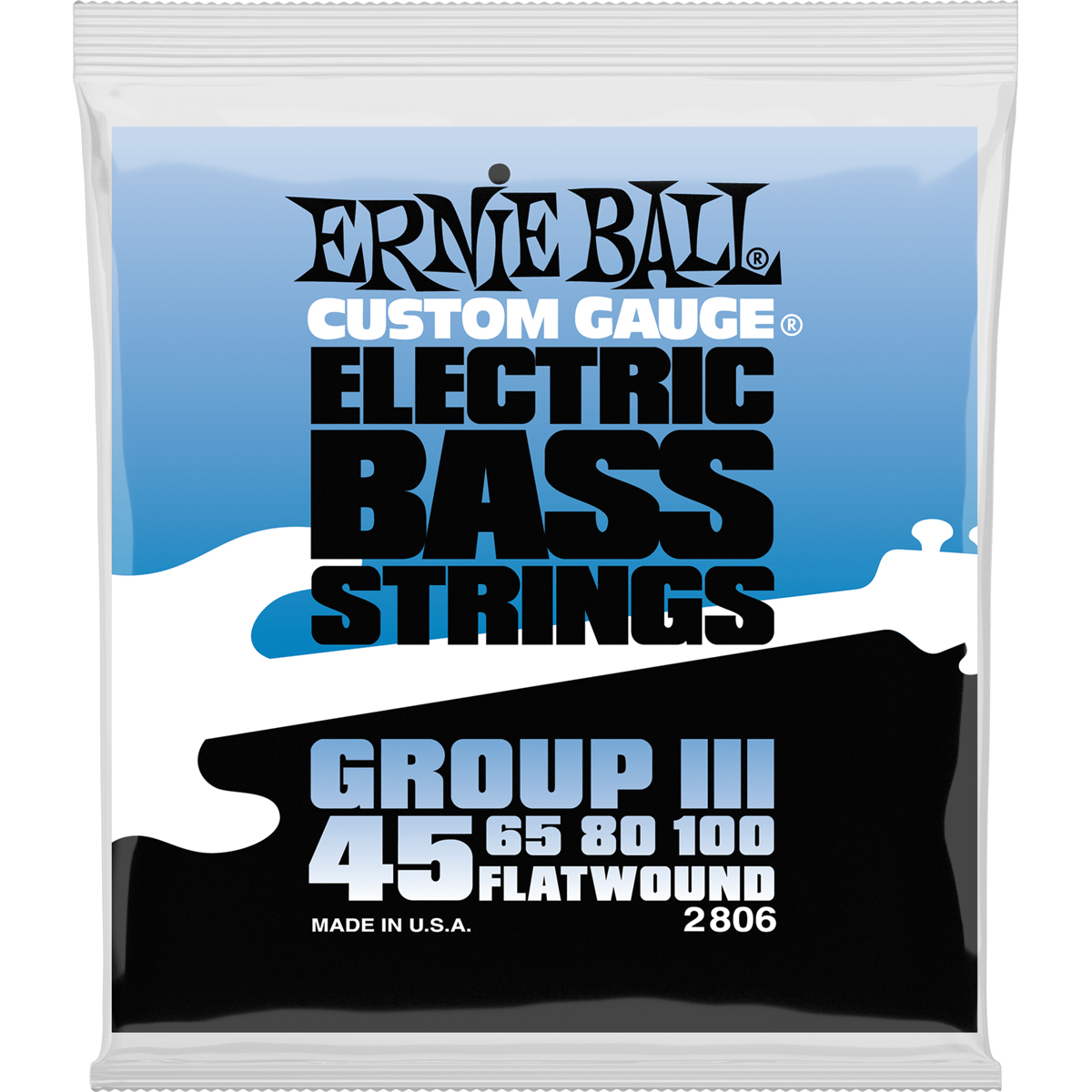 2806 Flatwound Bas Strenge Iii, 045 100 fra Ernie Ball