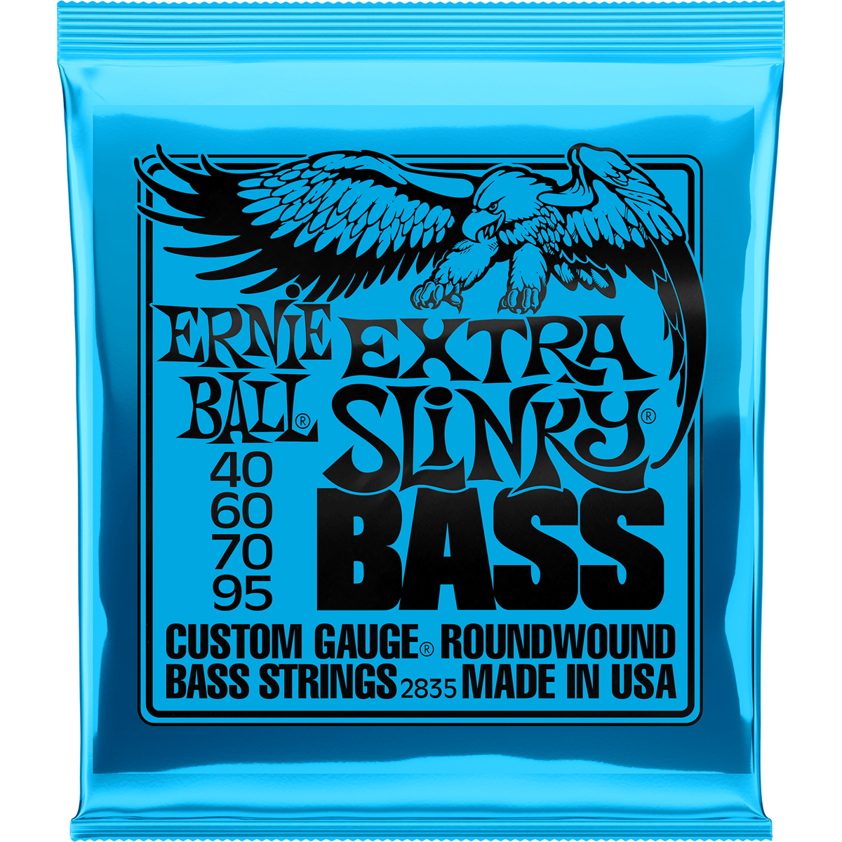 2835 Extra Slinky Bass Bas Strenge, 040 095 fra Ernie Ball