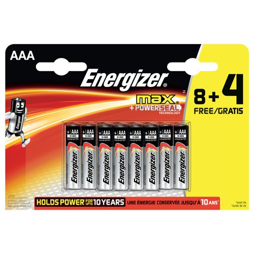 Max Aaa Batterier (12 Stk) fra Energizer