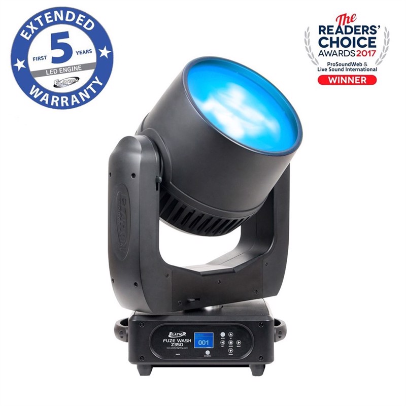 Fuze Wash Z350, 350w Rgbw Cob Led Motorized Zoom 6° To 46° fra Elation
