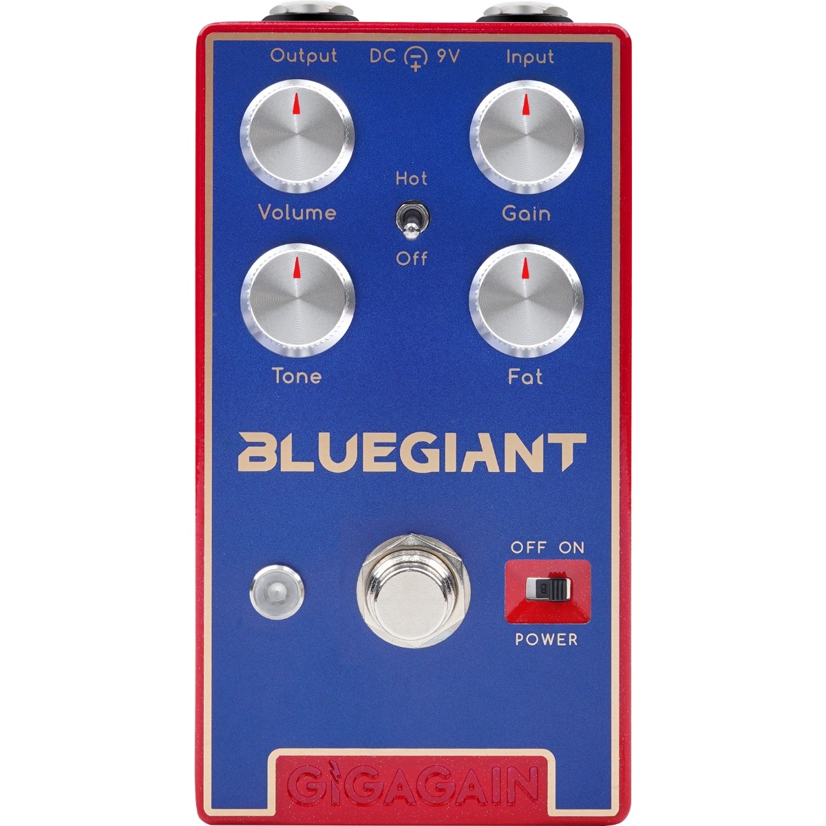 Gp02 Gp02 Blue Giant Overdrive Guitar Effekt Pedal fra Gigagain