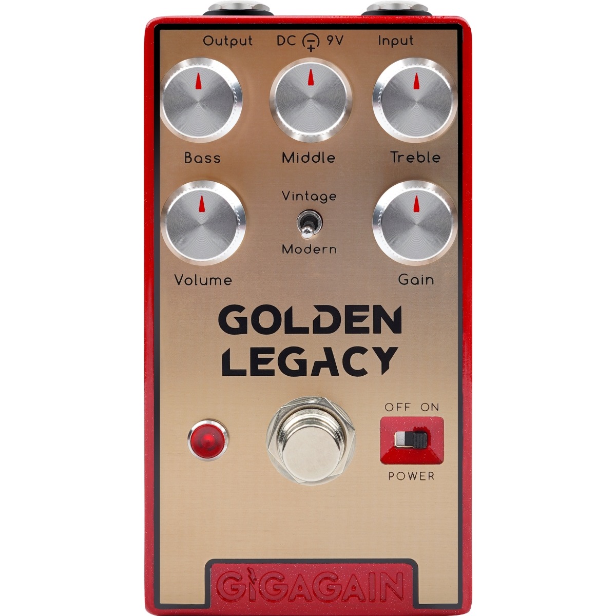 Gp05 Golden Legacy Distortion Guitar Effekt Pedal fra Gigagain