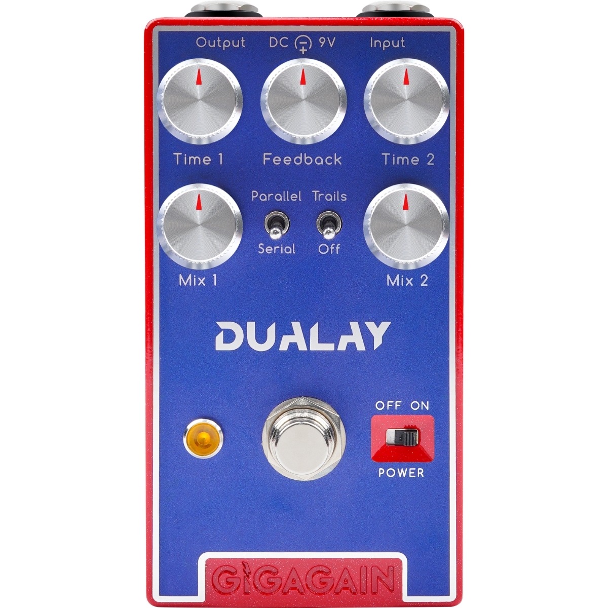 Gp07 Dualay Dual Delay Guitar Effekt Pedal fra Gigagain