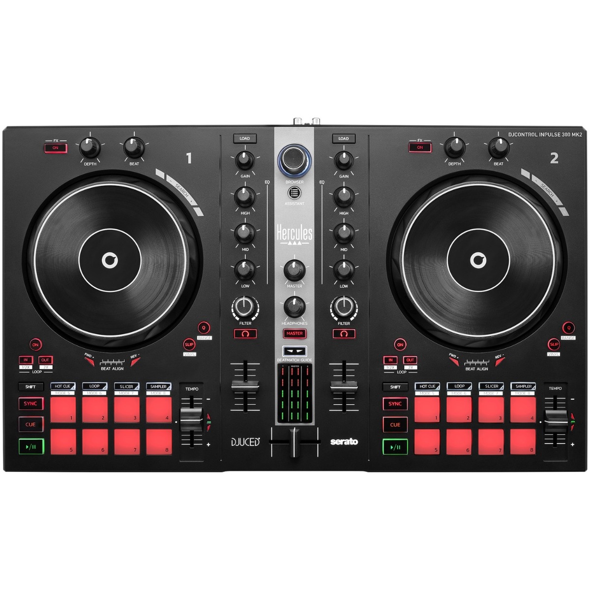 Djcontrol Inpulse 300 Mk2 Dj Controller fra Hercules