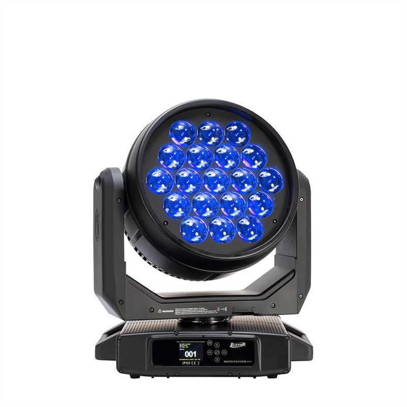 Proteus Rayzor 1960, 19x 60w Rgbw Led Zoom 7.8°   71.1° fra Elation