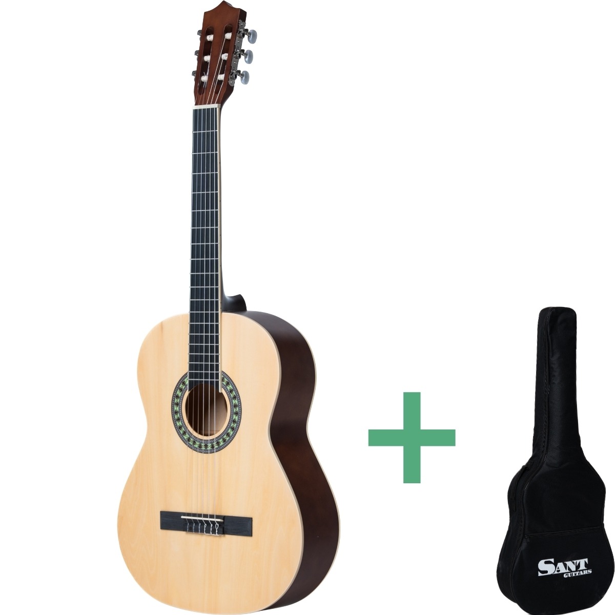 Cl 50l Sna Konzertgitarren Für Linkshänder Nature fra Sant Guitars