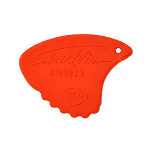 Gp 104 Relief, Soft, Red Plektre (12 Stk) fra Sharkfin