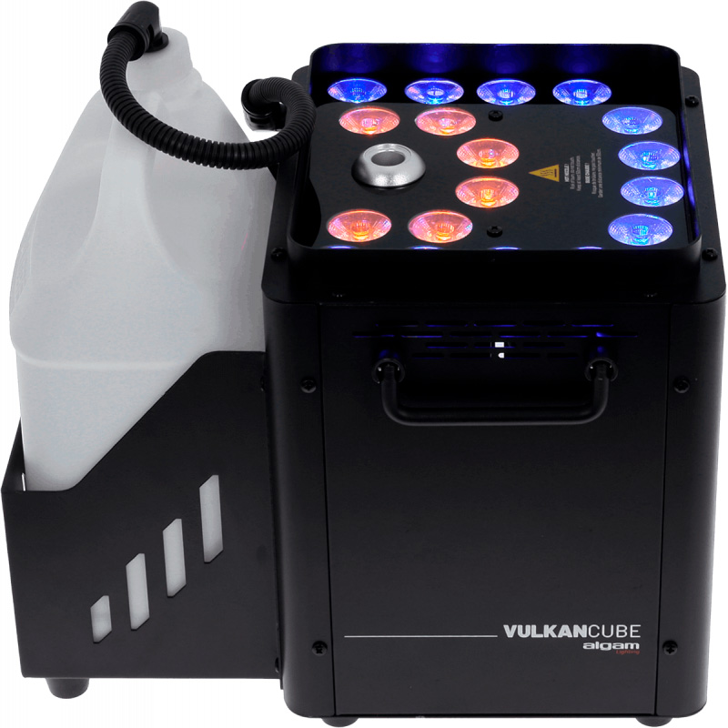 Vulkan Cube Vertikal Røgmaskine Med Led Lys, Dmx Og Remote   1500w fra Algam Lighting