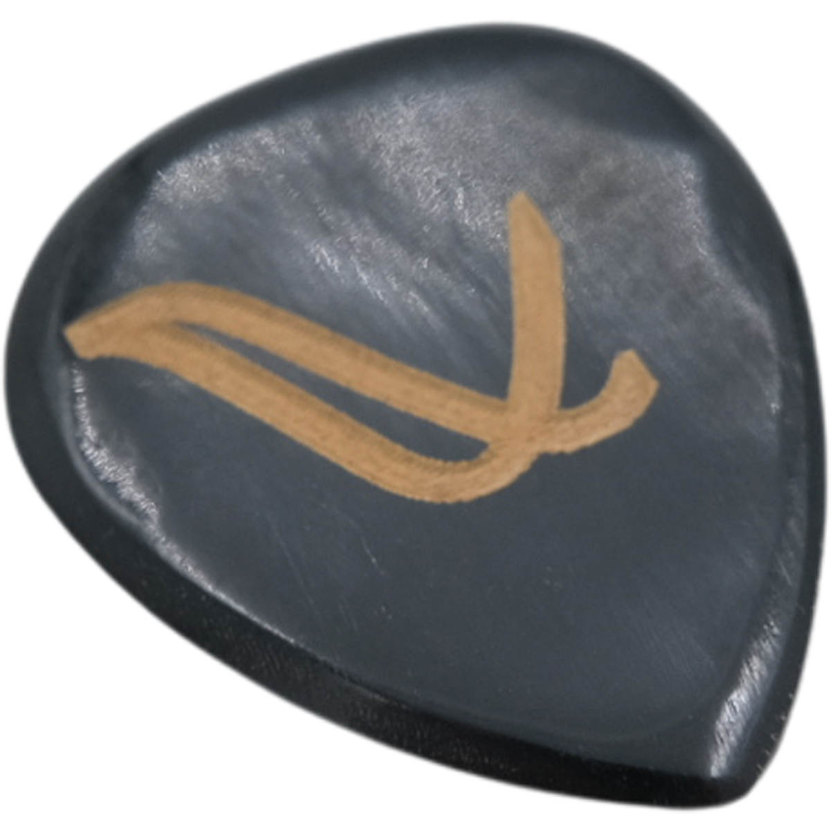 Nativo Semi Flat Black Horn Plekter fra Wambooka